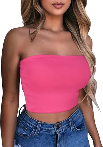Crop Tops Strapless Tank Tops A398