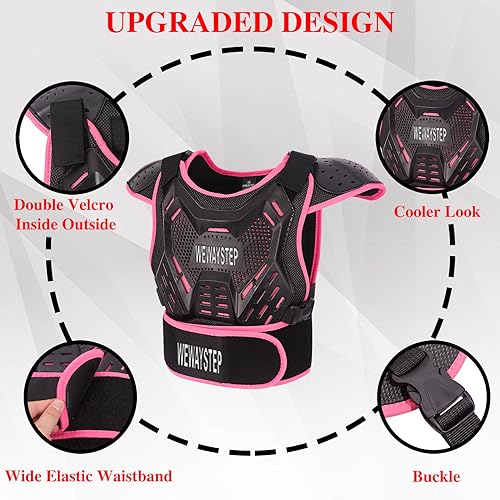 Kids Chest Protector Motocross Motorcycle Protective Gear Body Armor Vest Knee Pads Elbow Pads D344