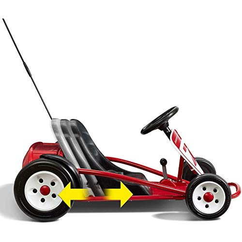 36V Battery-Powered Kids Electric Go-Kart with Adjustable Seat, Rubber Wheels, Grey X5205