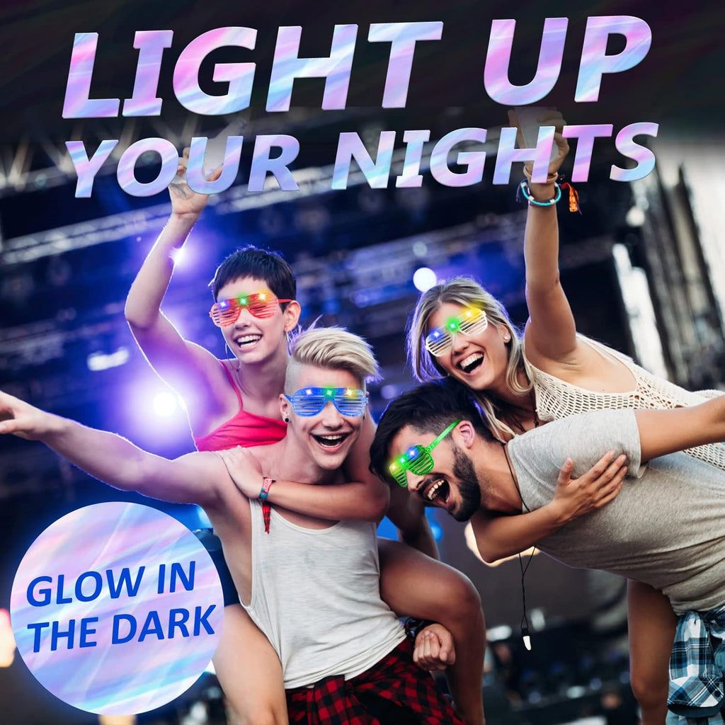 25 Pack Light Up Glasses E58610