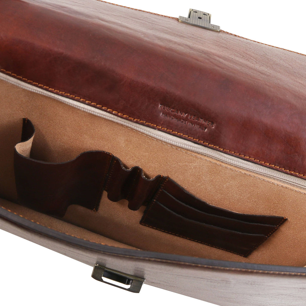 Red Leather Briefcase R490011