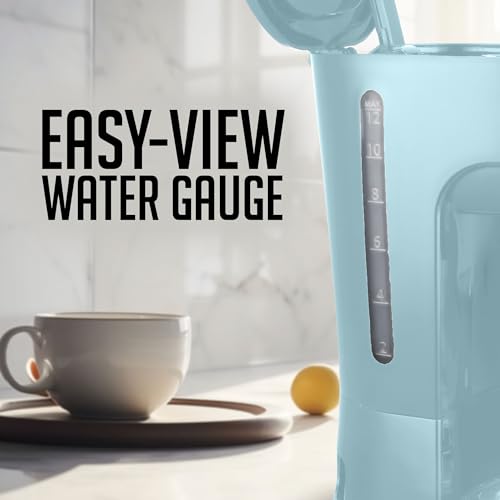 12-Cup Drip Coffee Maker with Borosilicate Glass Carafe, Black G2158
