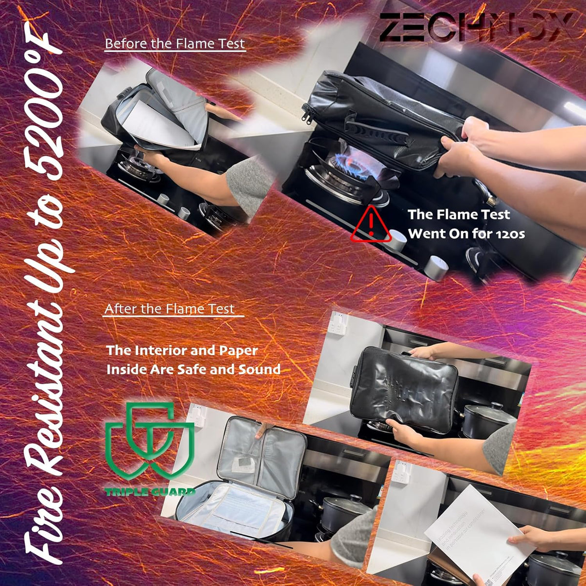 Fireproof Document Bag with Lock G391442