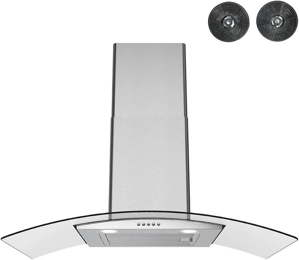 36 in. Ductless Wall Mount Range Hood with Baffle Filters C738