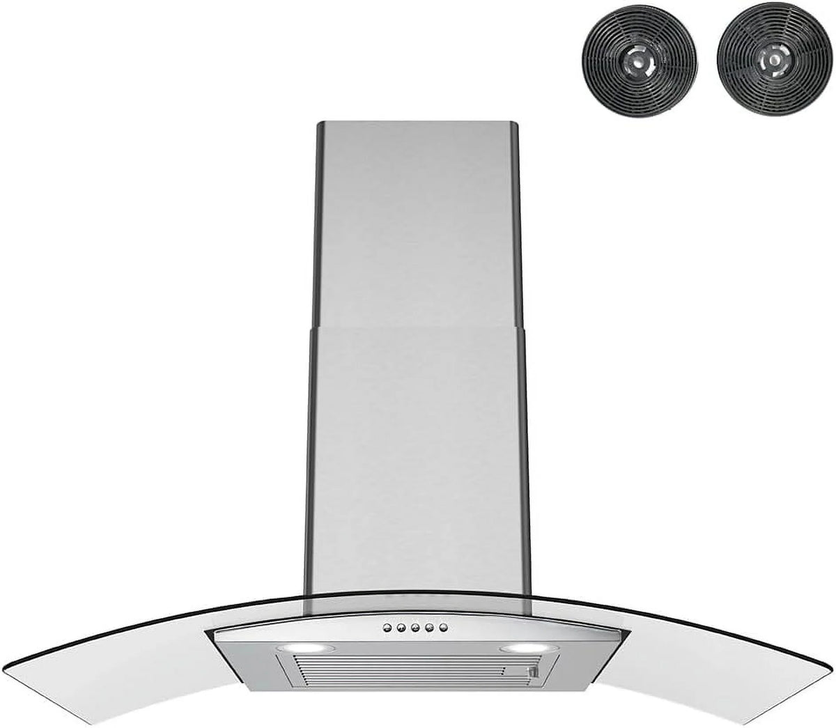 36 in. Ductless Wall Mount Range Hood with Baffle Filters C738