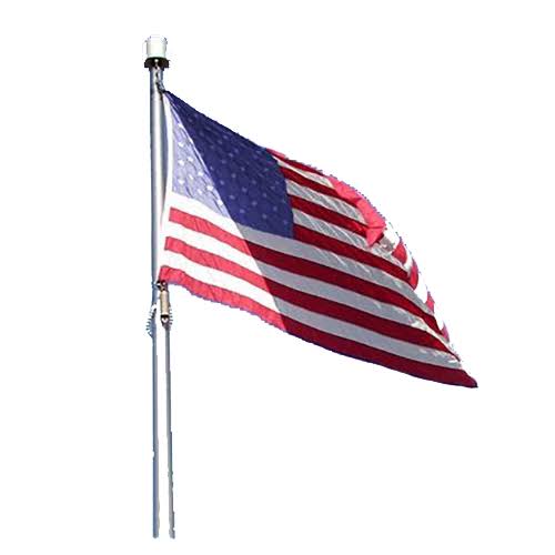 10 x 19 Reinforced Nylon American Flag with Rope & Thimbles A7195