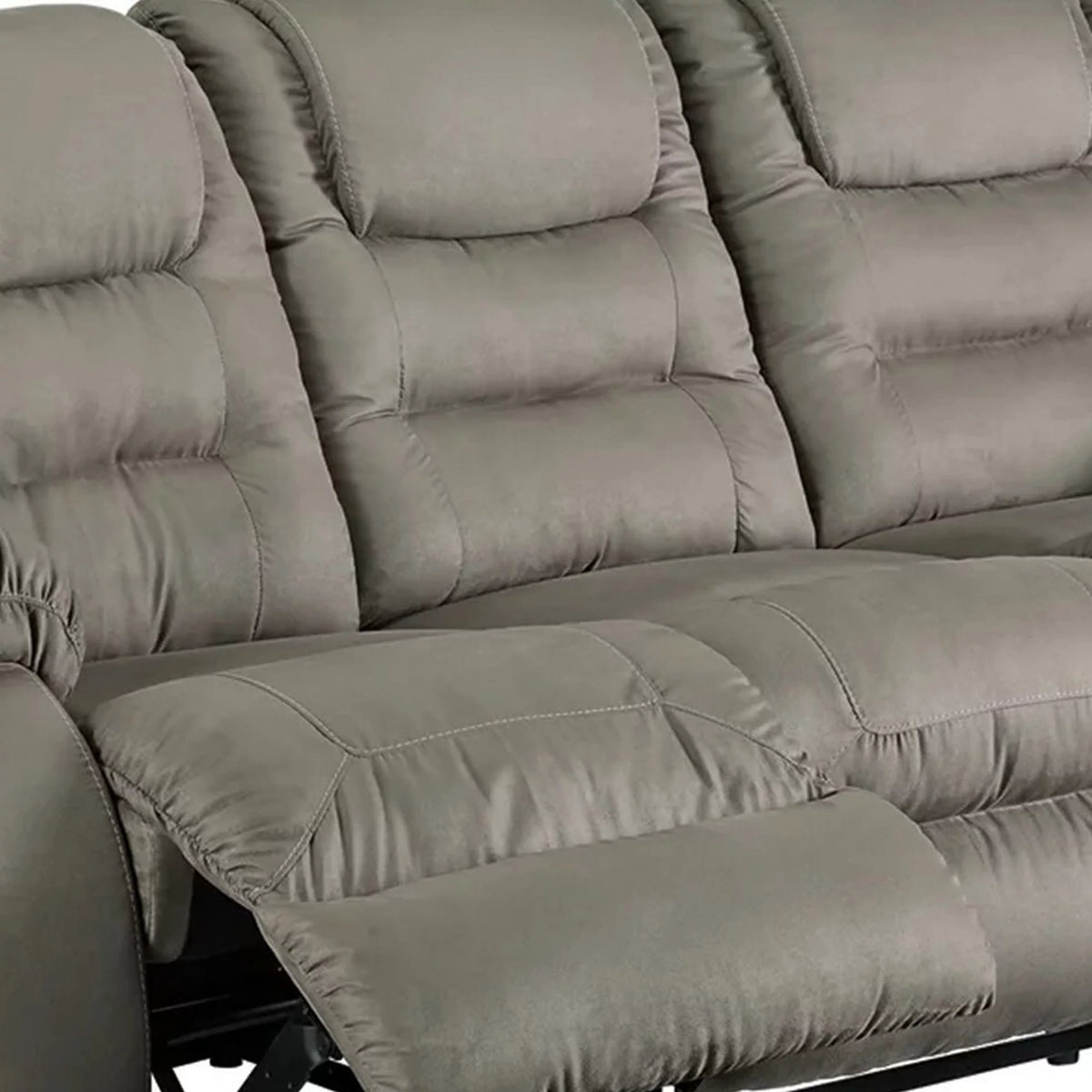 Gray Fabric Reclining Sofa M16642