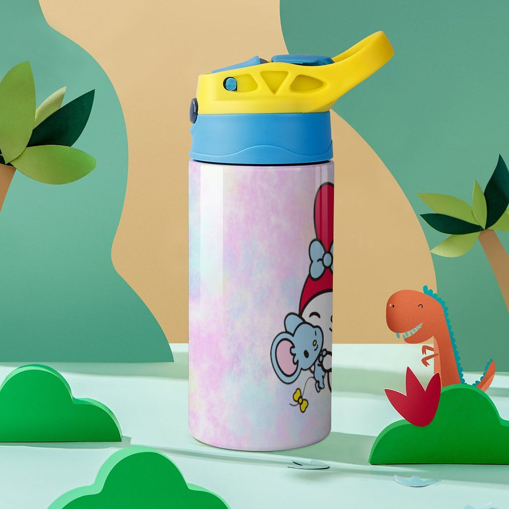 Stainless Steel Vacuum Insulated Water Bottle With Straw I134