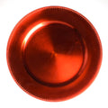 Beaded Charger Plate 13" Orange Set of 12 F759419