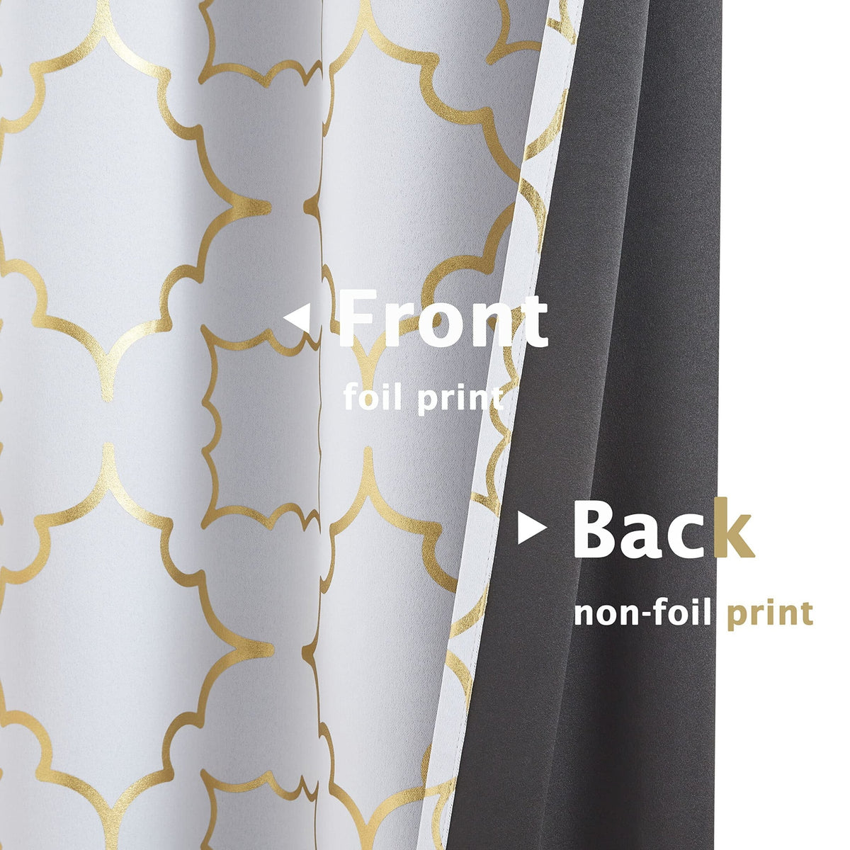 White Blackout Window Curtain 2 Panels 52"Wx84"L G325902