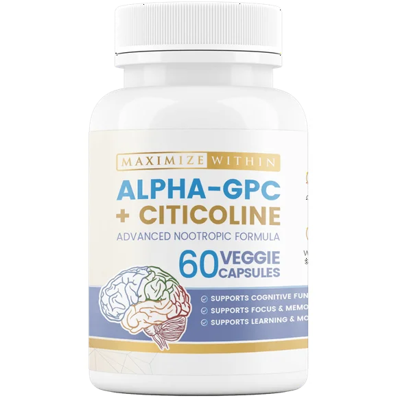 Alpha GPC Citicoline 60 Cap 1600mg Concentrated Formula H8050