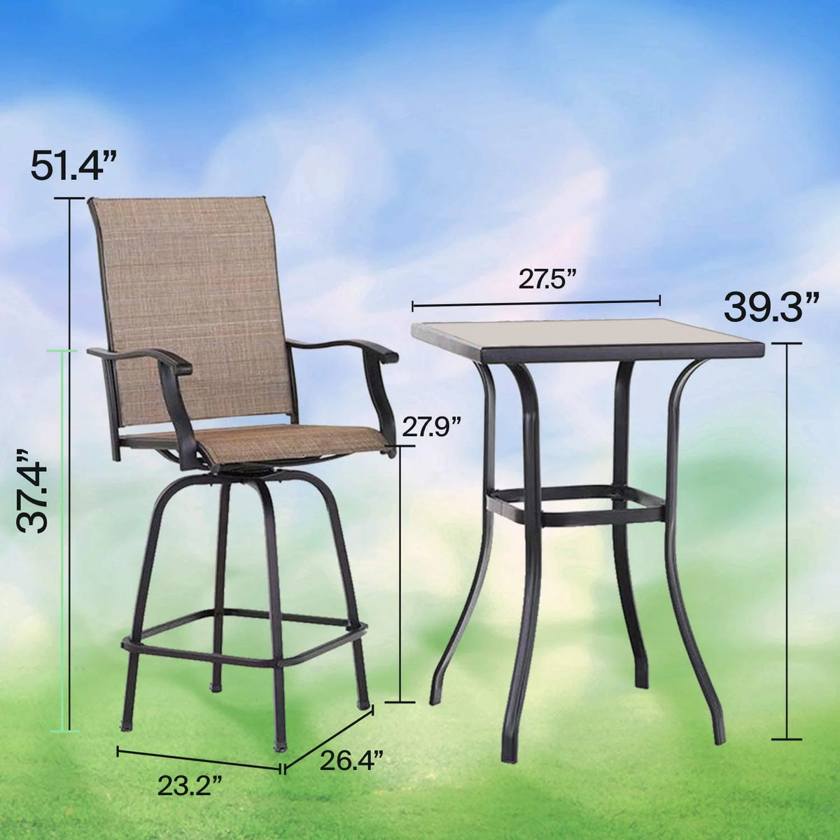 3 Piece Outdoor Furniture Set S82131