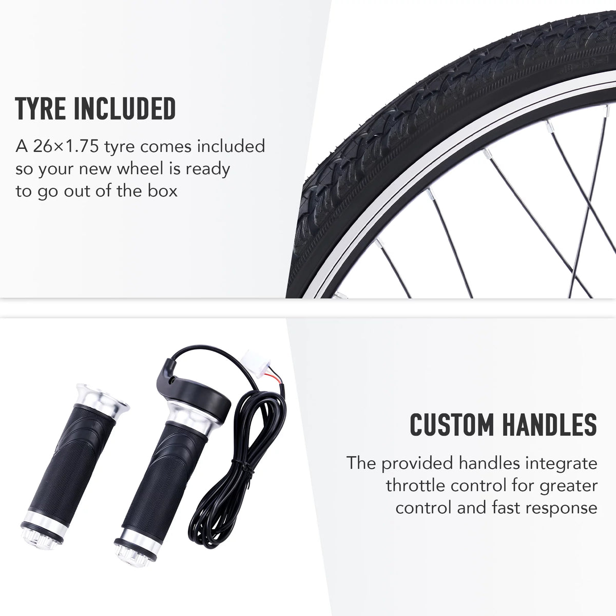 26 Inch 1000 Watt Electric Bike Conversion Kit E635609