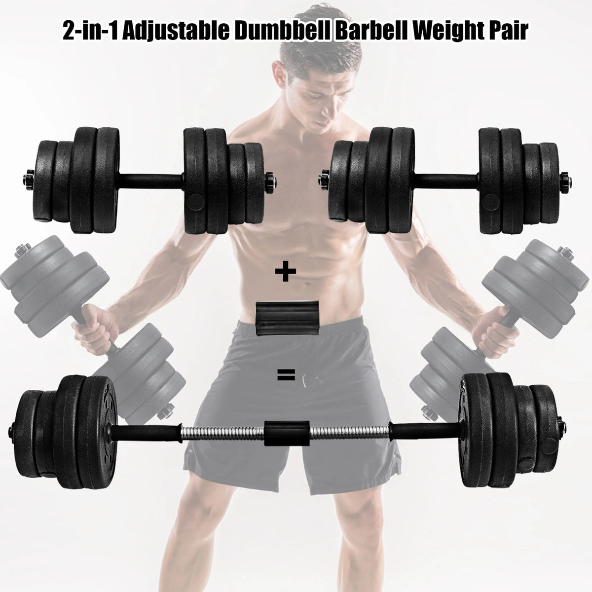 66 Lbs. Adjustable Dumbbell Set T6231