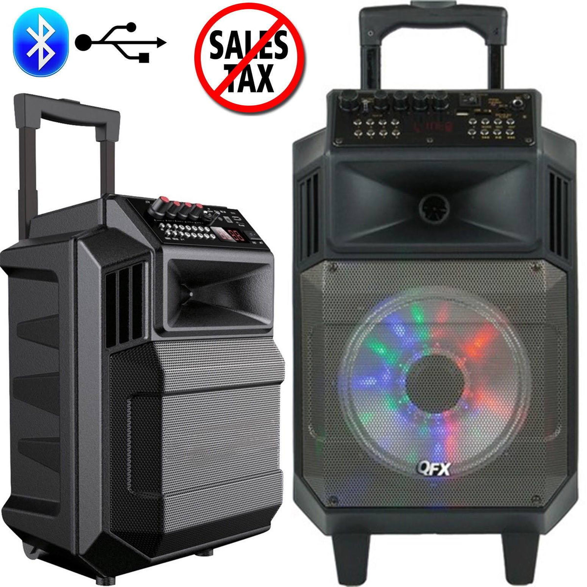 8x22 Bluetooth Portable Party Speaker E13399