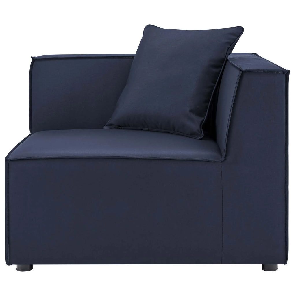 5-Piece Upholstered Sectional Sofa in Navy J911856