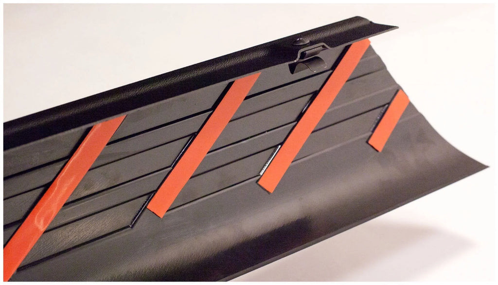 Black Smooth BedRail Caps with Stake Holes, 2-Pc Q2240
