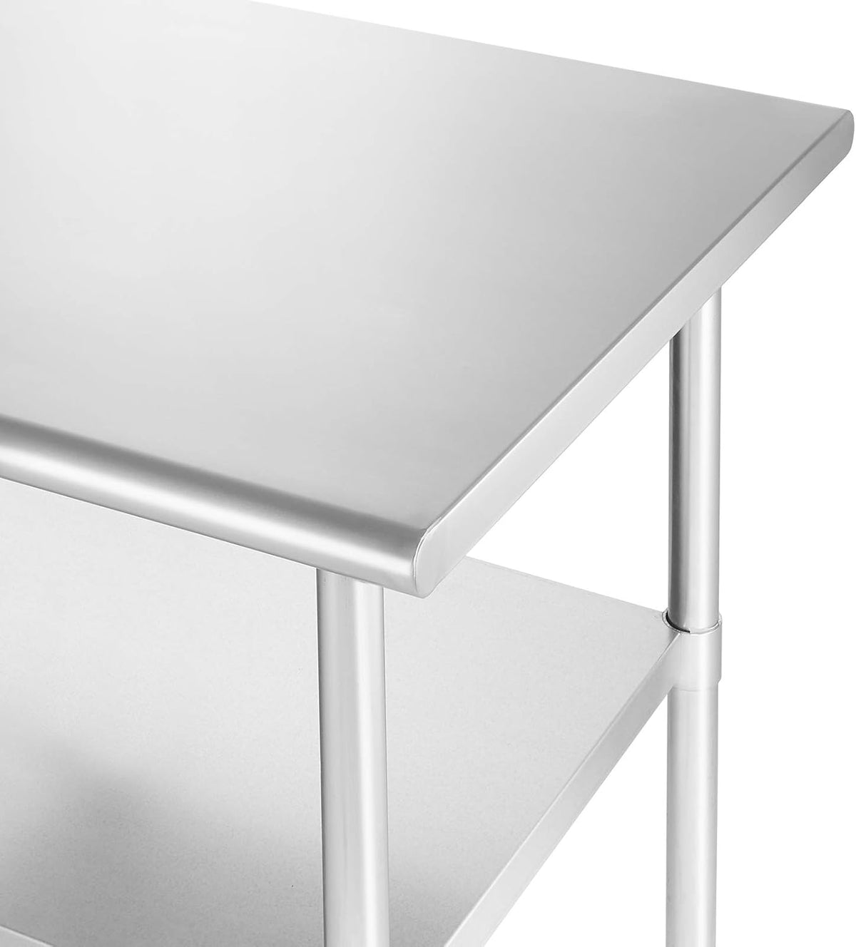 Stainless Steel Commercial Work Table with 4 Casters 48 in. x 24 in. L7100