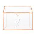 Rose Gold Glass Terrarium Card Holder Z27588