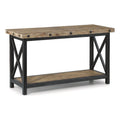 Brown Sofa Table with Metal Frame J318853