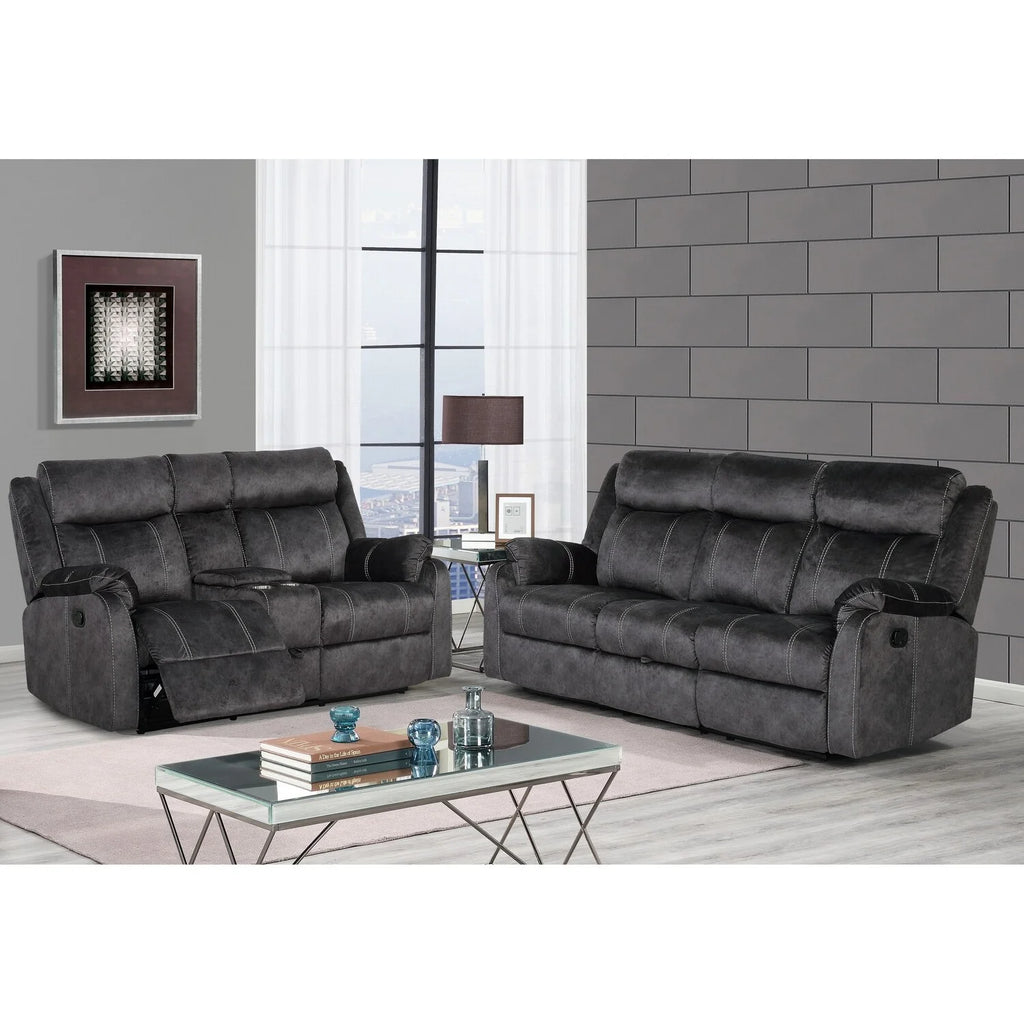 Reclining Sofa with Drop Down Table & Drawer I285012