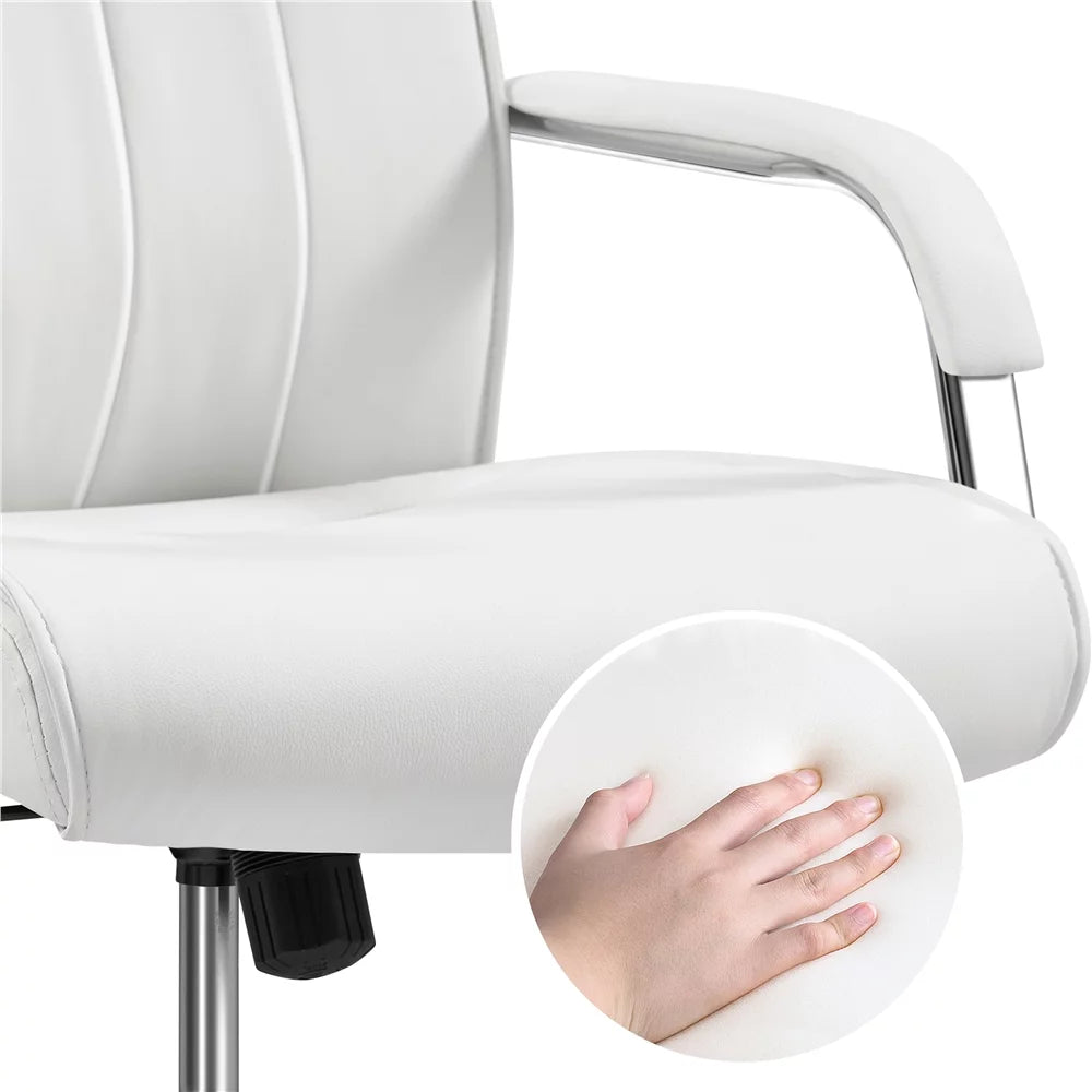 White PU Leather Executive Chair E679