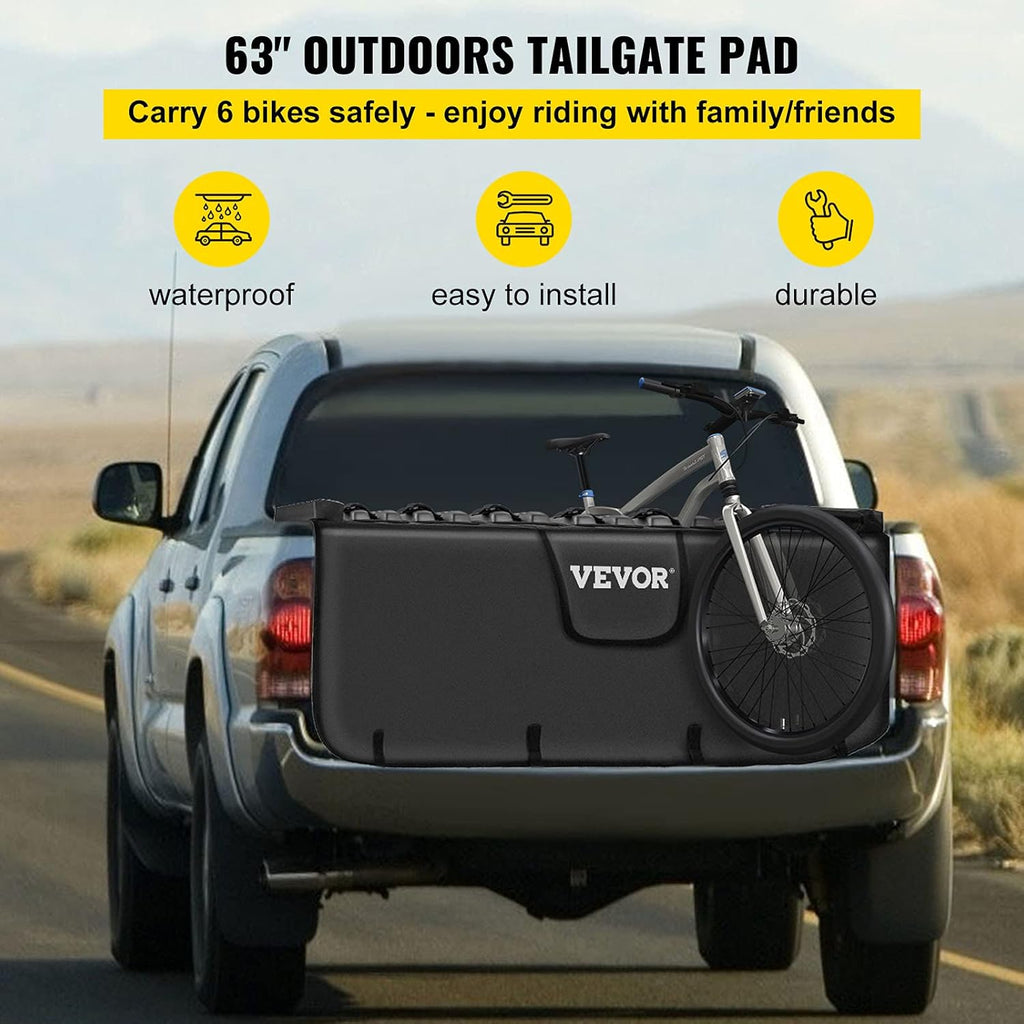 Tailgate Pad for Bikes, Carries up to 6 Mountain Bikes, 63 Pickup Pad Z129257