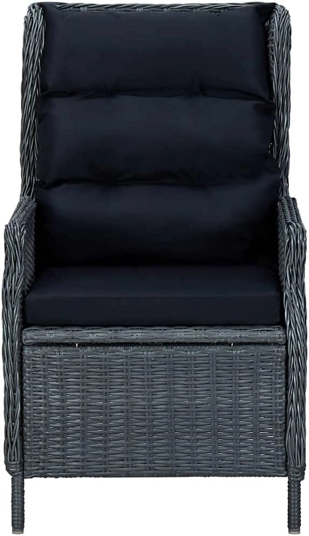 5 Piece Acacia Wood Patio Lounge Set with Dark Gray Cushions R3606