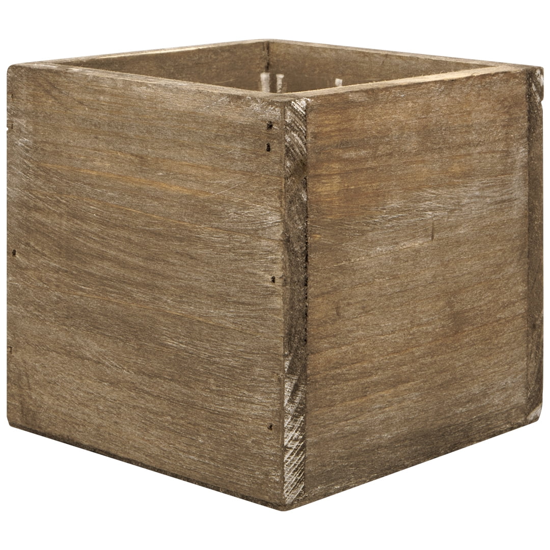 Brown Wood Vase Pack of 6 F85258