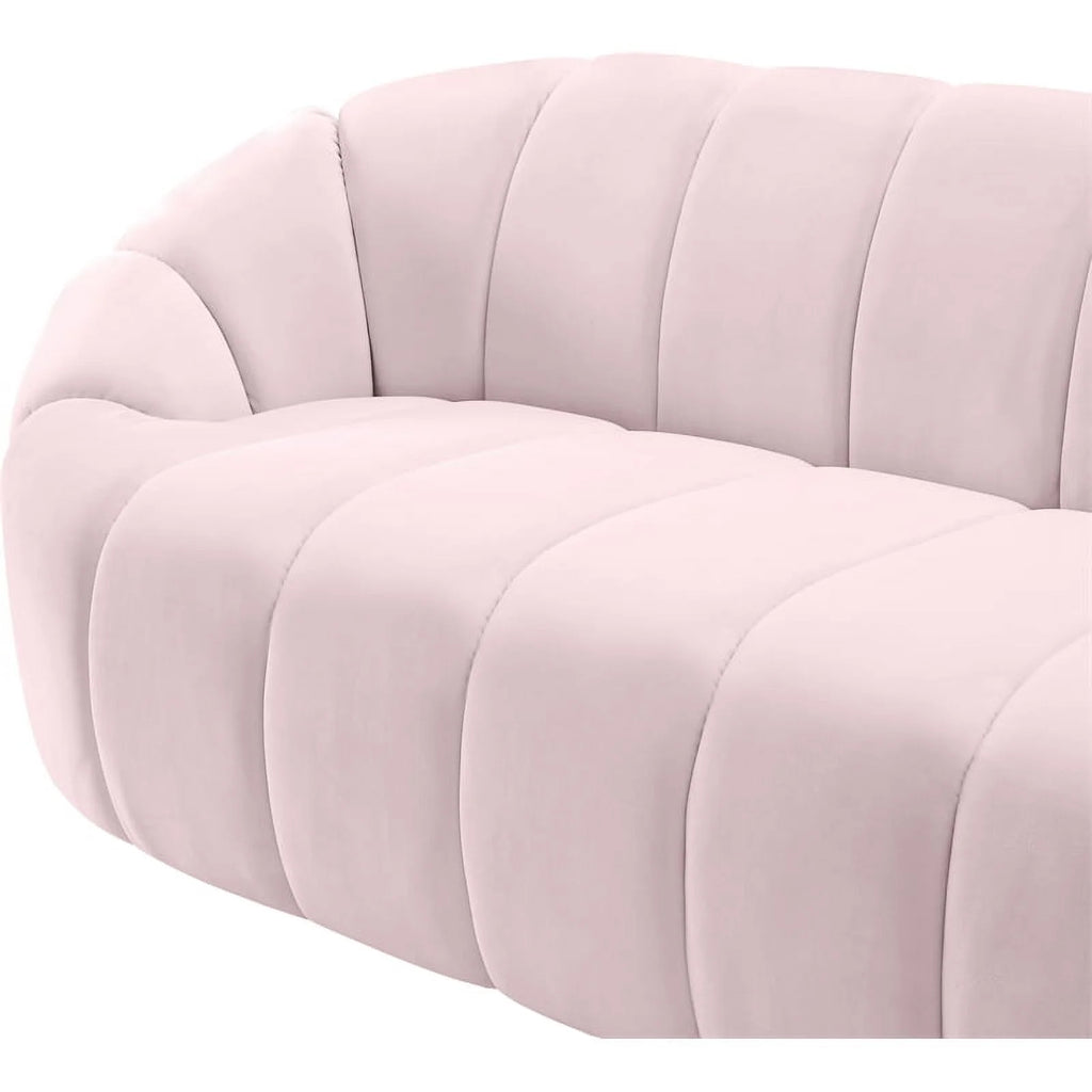 Pink Velvet Sofa E229627