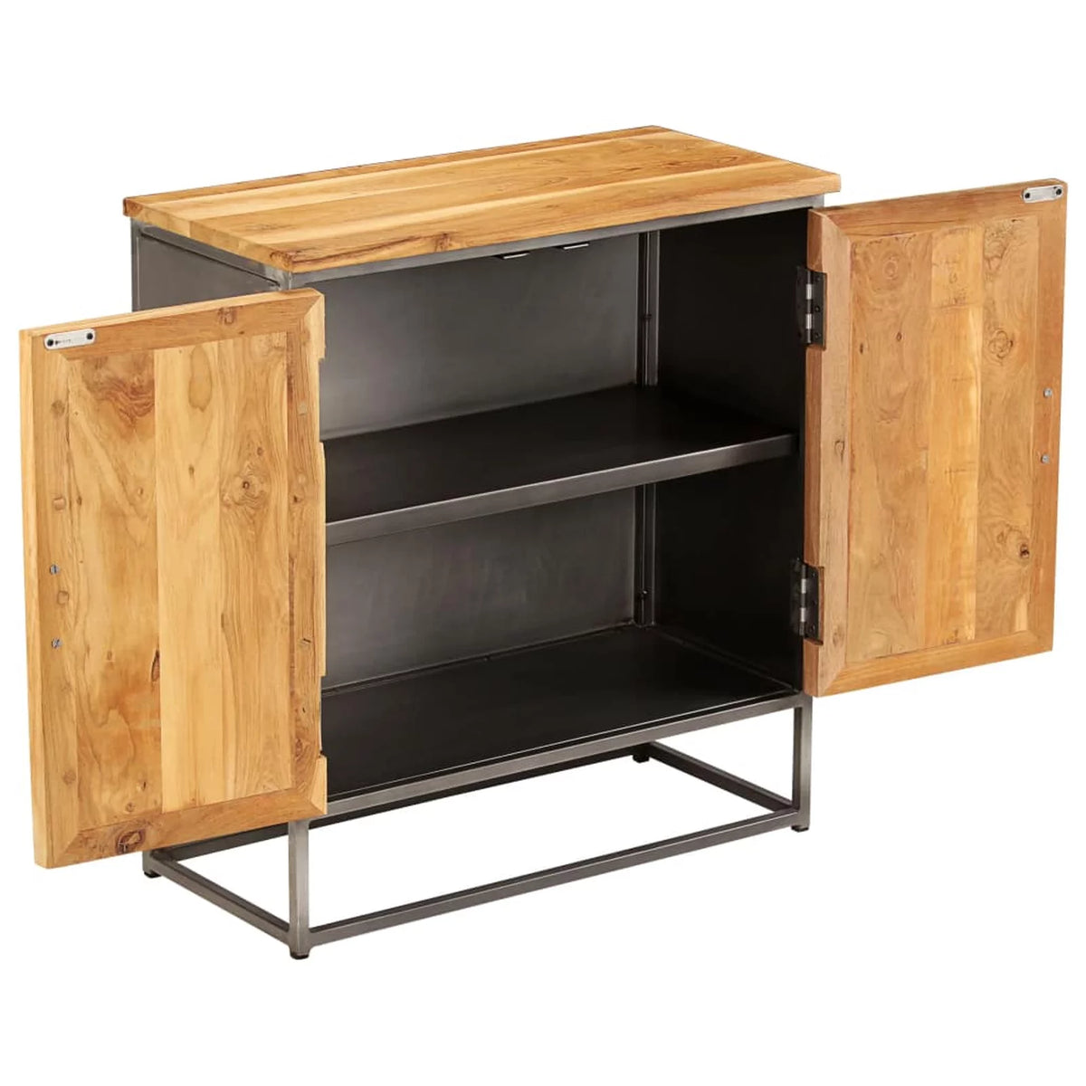 Recycled Teak and Steel Sideboard G505877