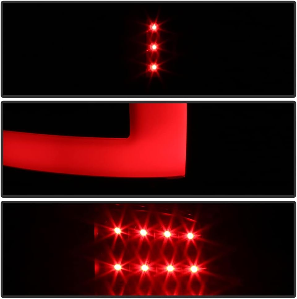 Black Smoke LED Tail Lights J6468