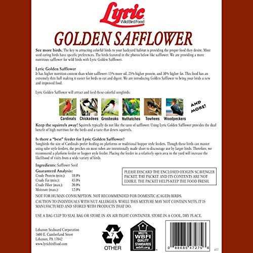 Safflower Seed Wild Bird Food O540