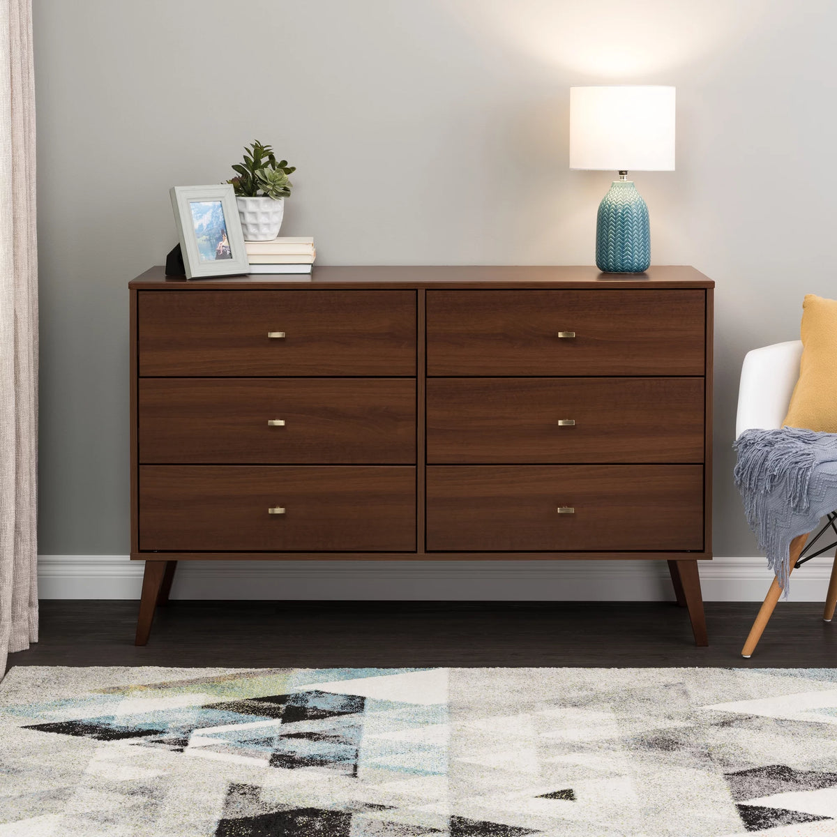 6 Drawer Wooden Dresser K49048
