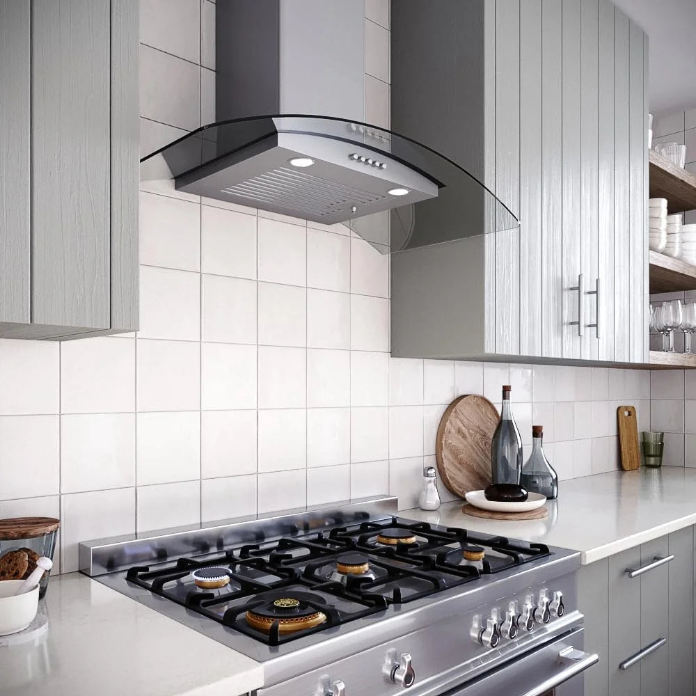 36 in. Ductless Wall Mount Range Hood with Baffle Filters C738
