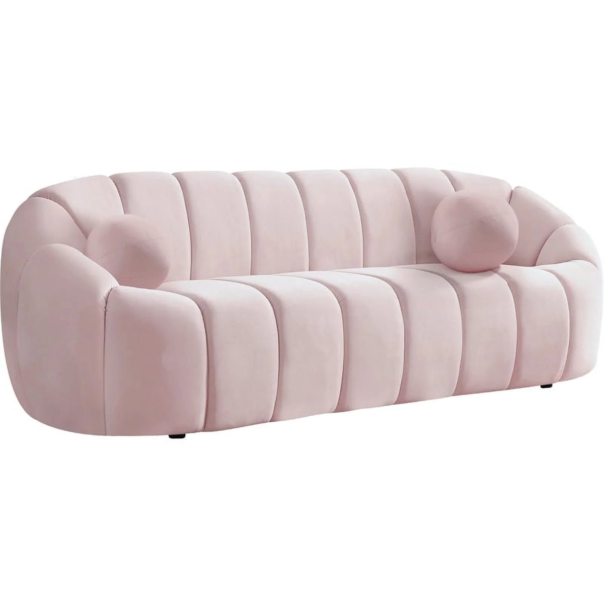 Pink Velvet Sofa E229627