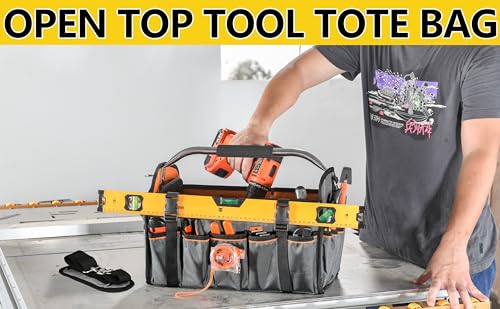 16 In Open Top Heavy Duty Tool Bag with Handle Q918