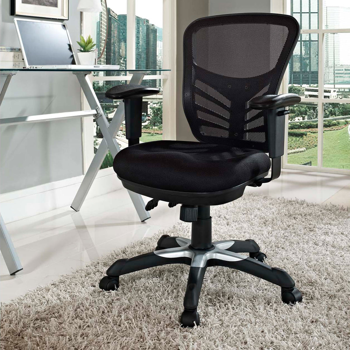 Black Mesh Office Chair T675