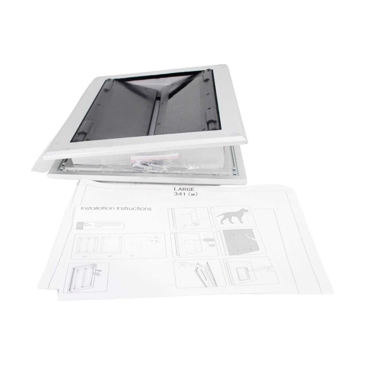 Aluminum Pet Door with Double Panels A4492