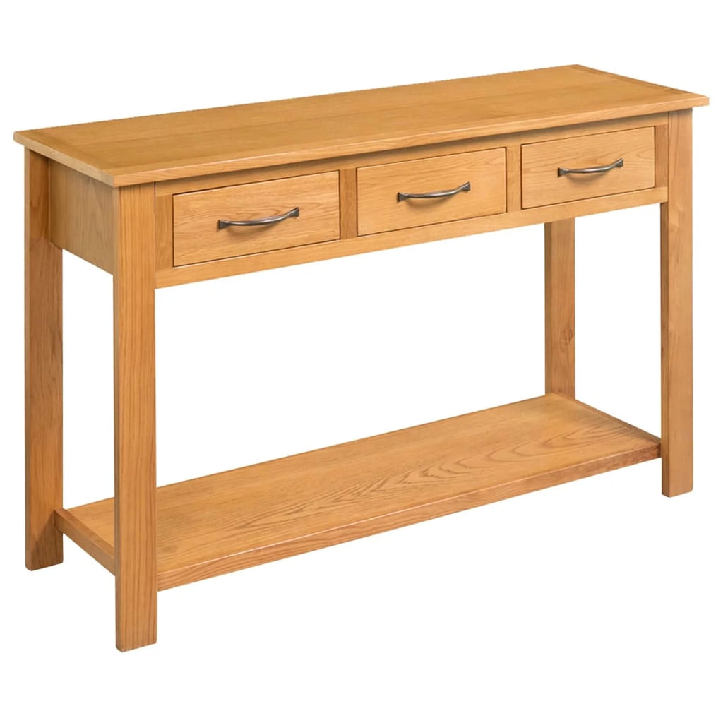 Solid Oak Wood Console Table B319