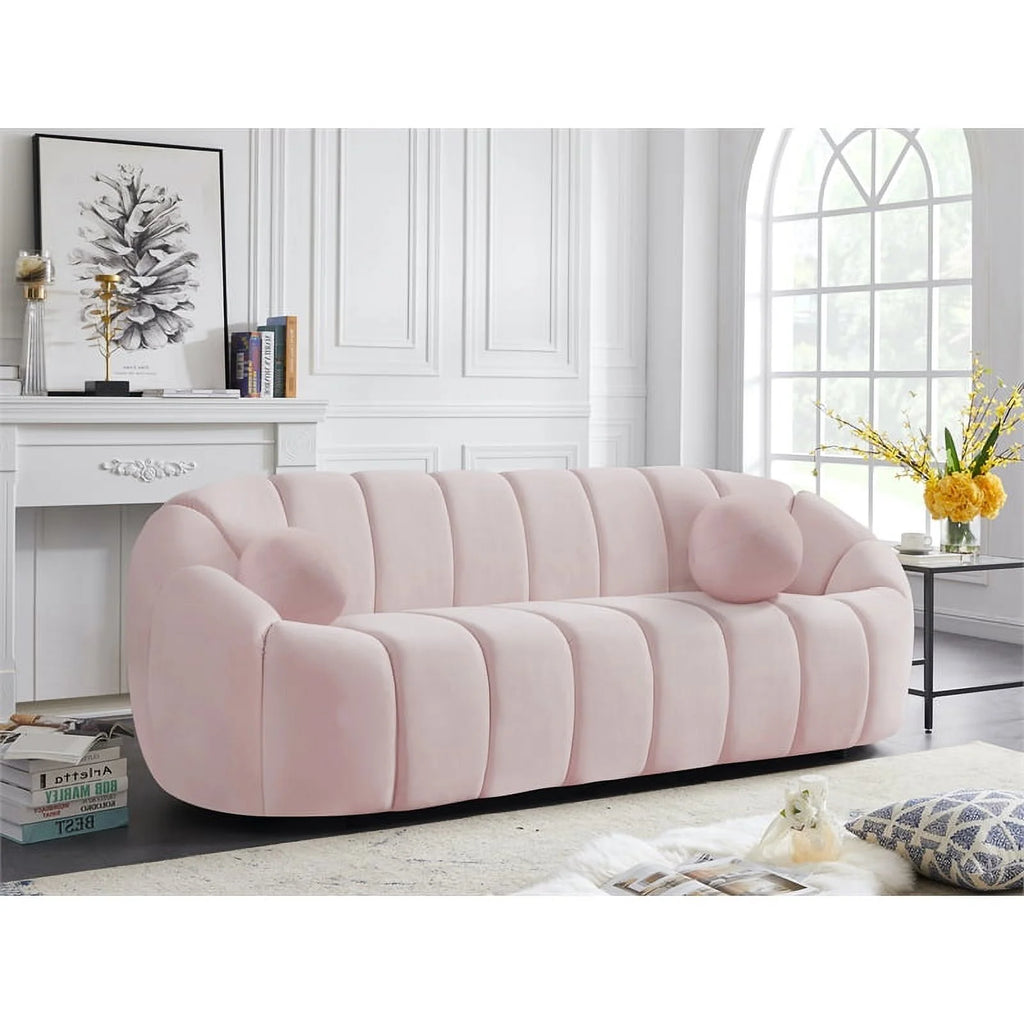 Pink Velvet Sofa E229627