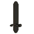 Portofino Passage Door Lever with Arc Plate, Timeless Bronze, Right, 2-3/8” W904