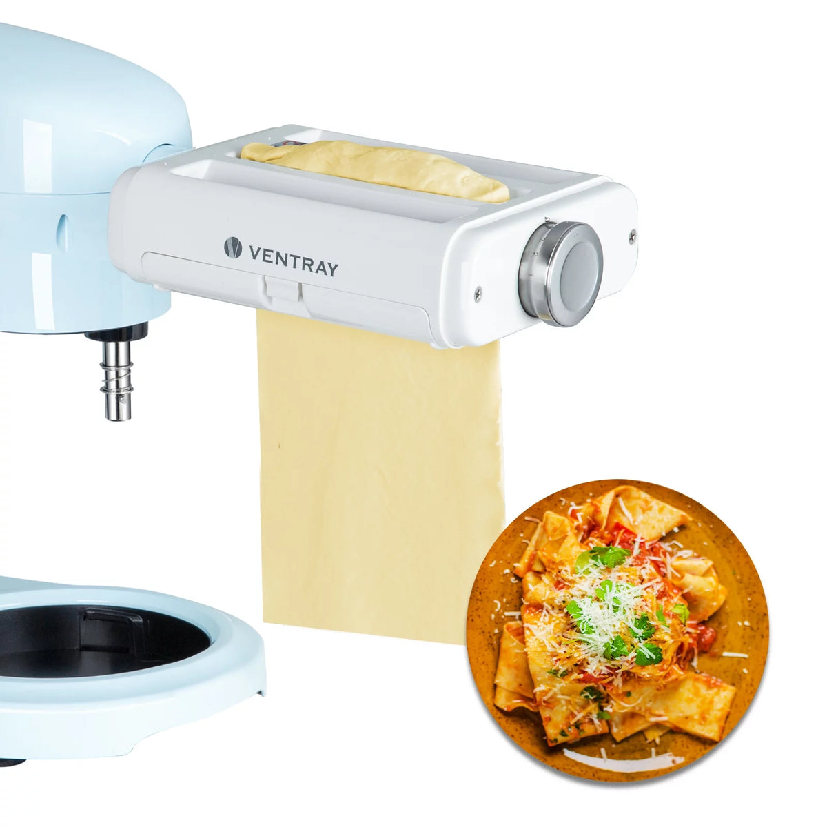 3 in 1 Pasta Maker Attachment for KitchenAid Stand Mixers with Cleaning Brush S32655