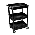Black 3 Shelf Utility Cart S86191