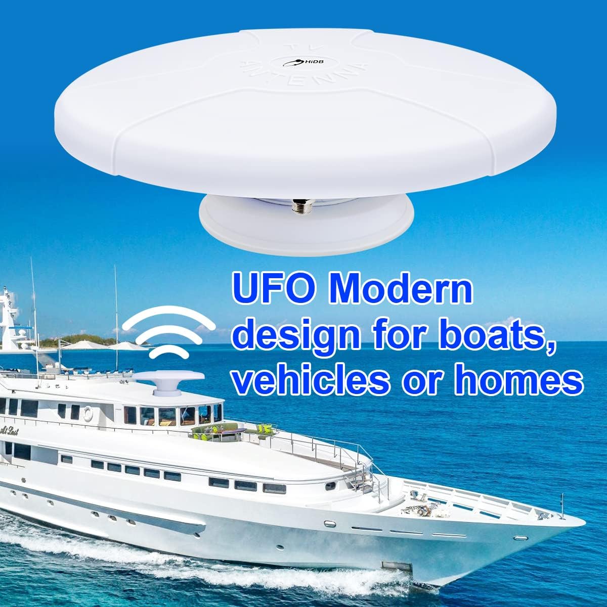 Amplified Digital HD TV Antenna with Magnetic Base, Pack of 2 Z6067
