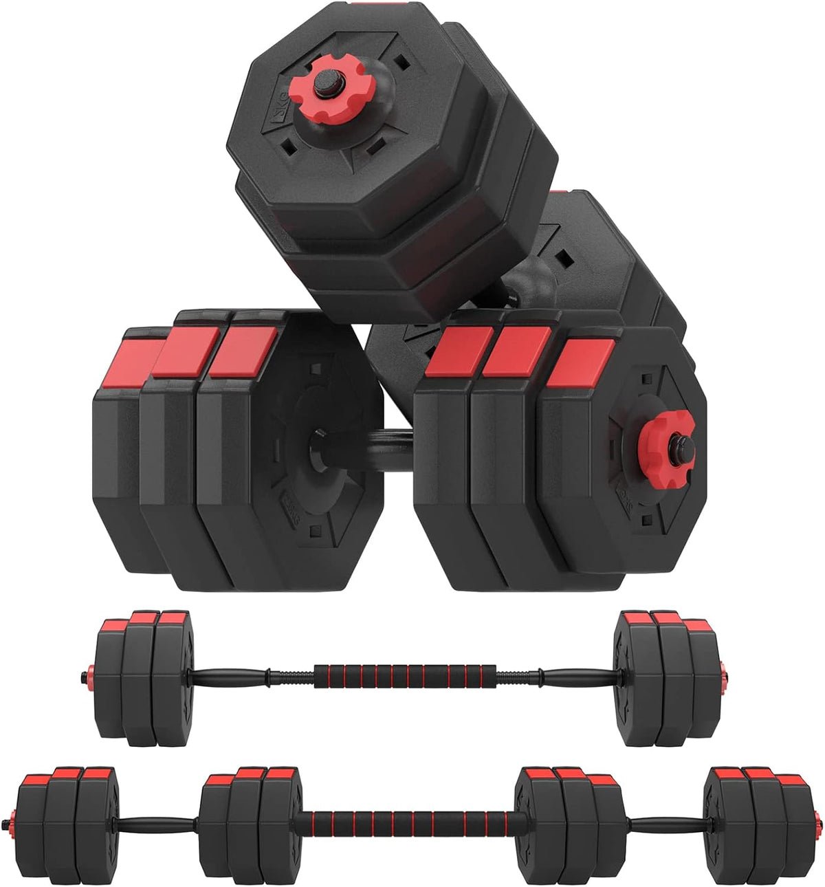 Adjustable Dumbbells with Connecting Rod, Pack of 2 R8143