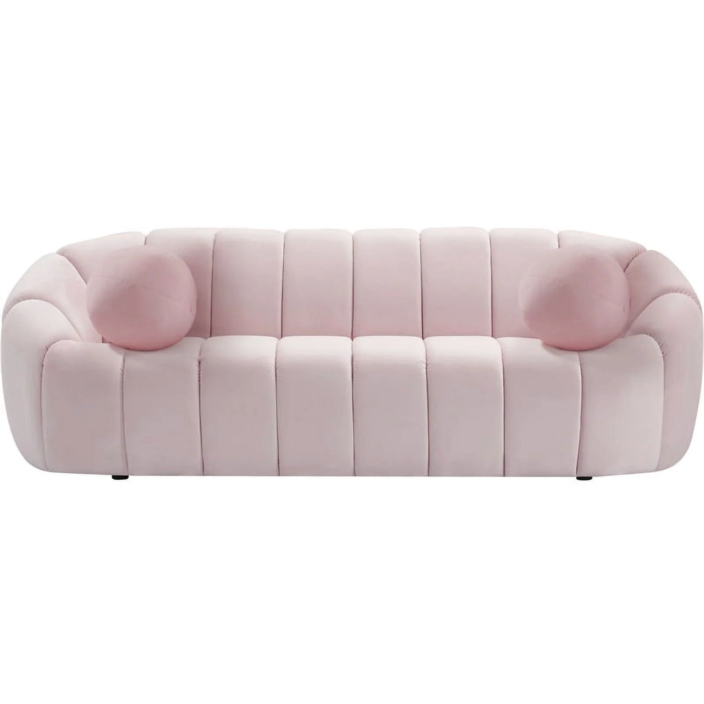 Pink Velvet Sofa E229627