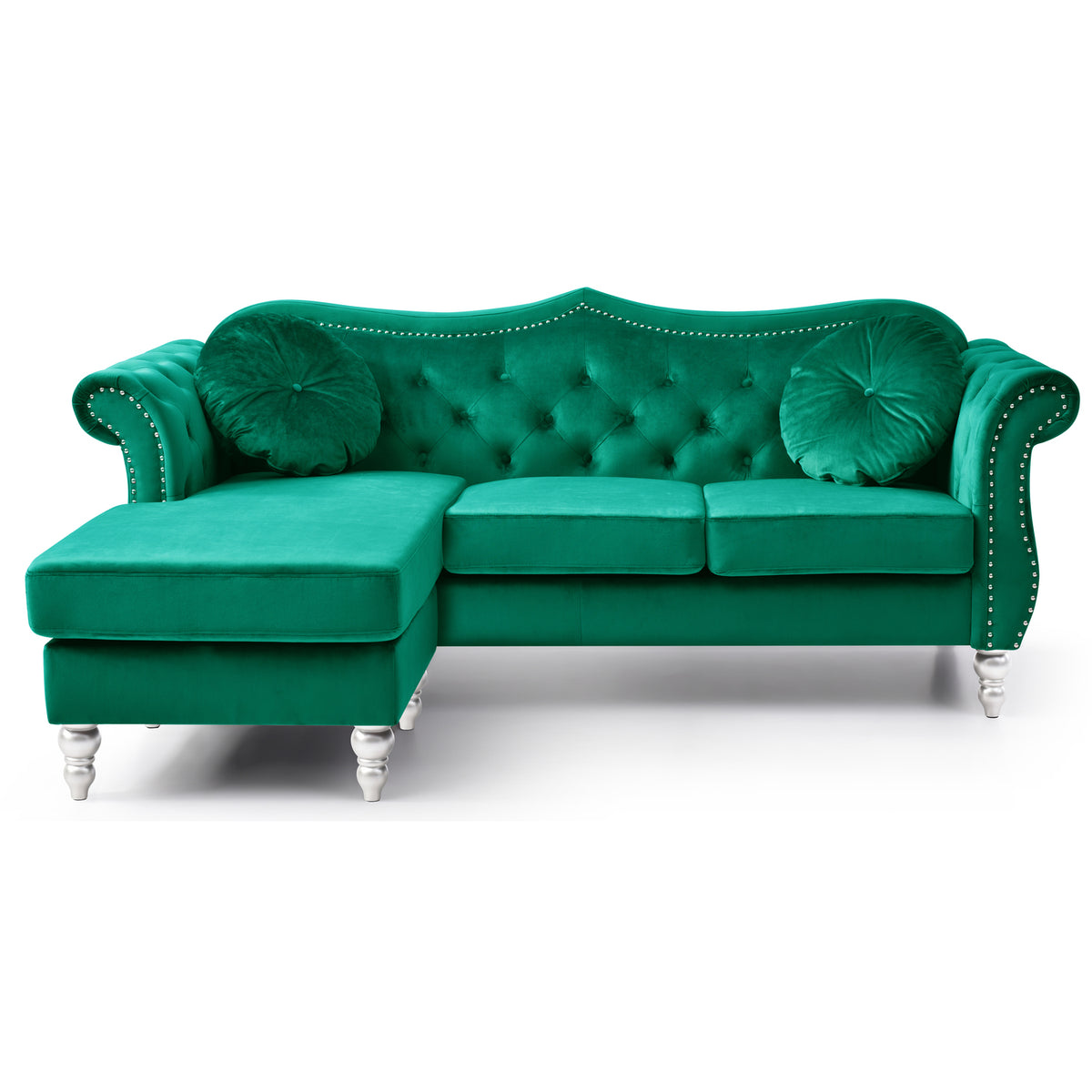 Green Sofa Chaise E8511