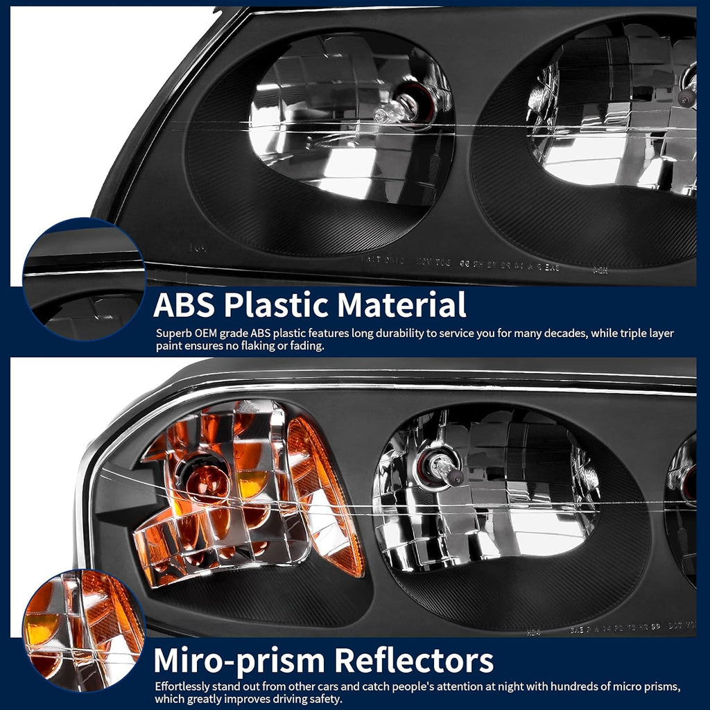Headlight Assembly Compatible with 2000-2005 Chevy Impala Z31598
