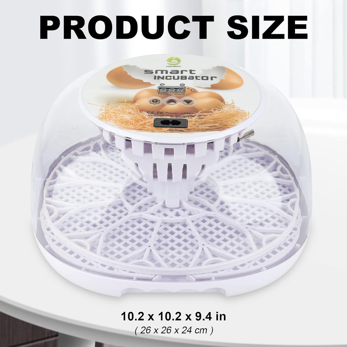 12-24 Egg Incubator with Automatic Egg Turner C580